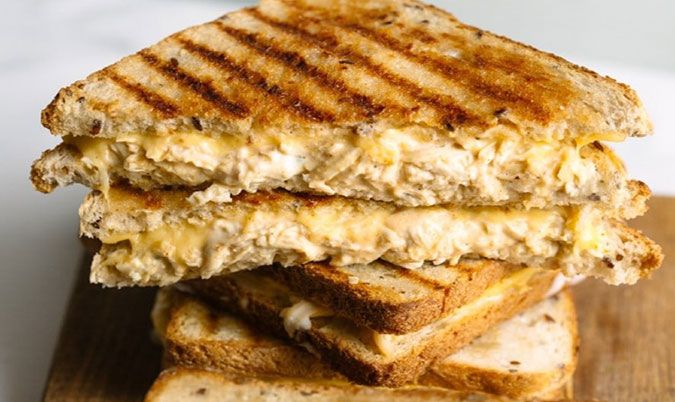 Chicken, Cheese and Mayo Toast