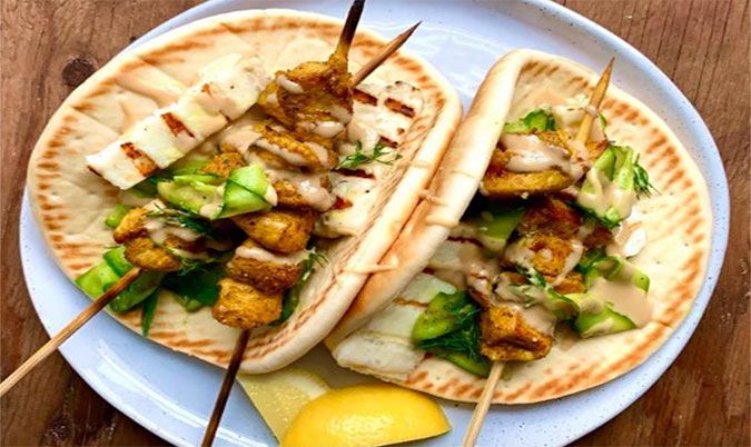 Kebab on Pita Bread