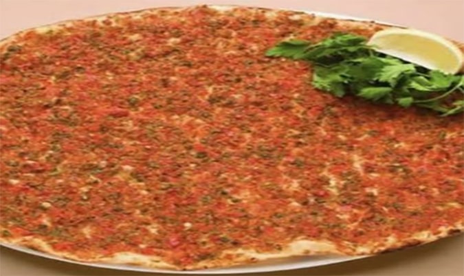 Traditional Meat (Lahem B’ajeen) Pizza