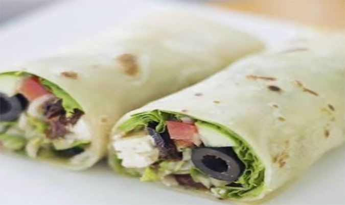 Labni and Veg Wrap