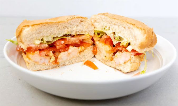 Grilled King Prawn Burger