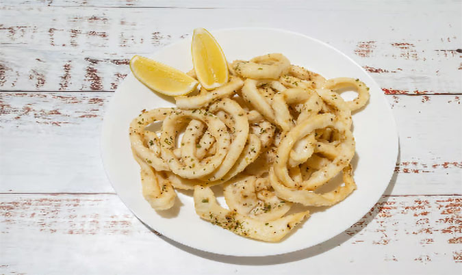 Grilled Lemon Pepper Local Squid