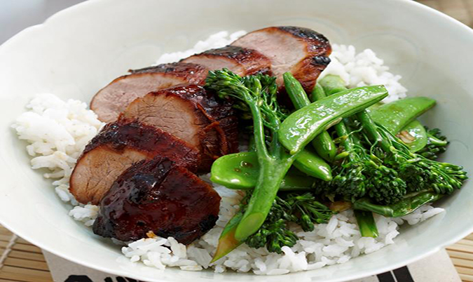 Braised Pork Fillet with Ginger and Shallots