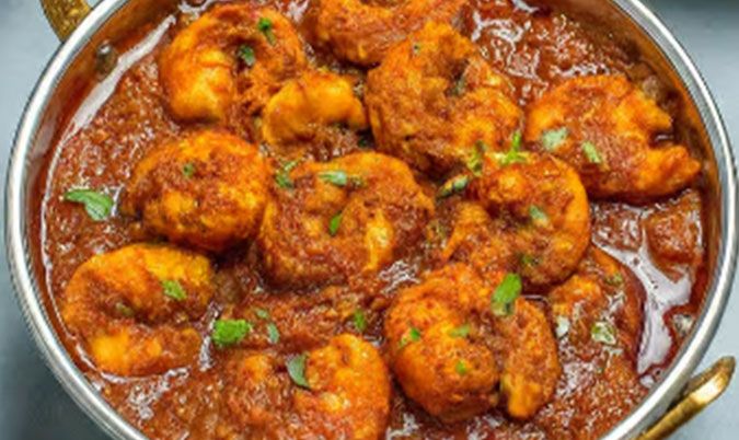 Prawn Vindaloo Includes Rice Box