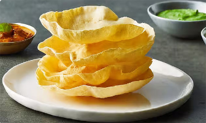 Roasted Poppadums 4 Pieces