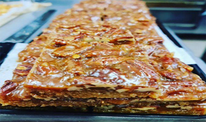 Honey and Pecan slice