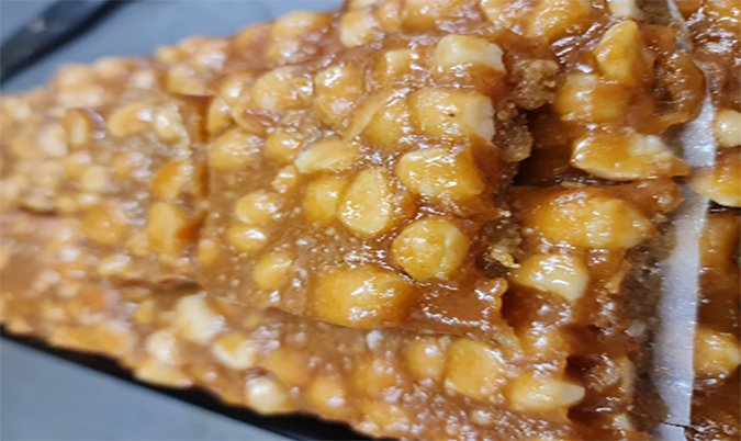 Honey and Macademia Nut Slice