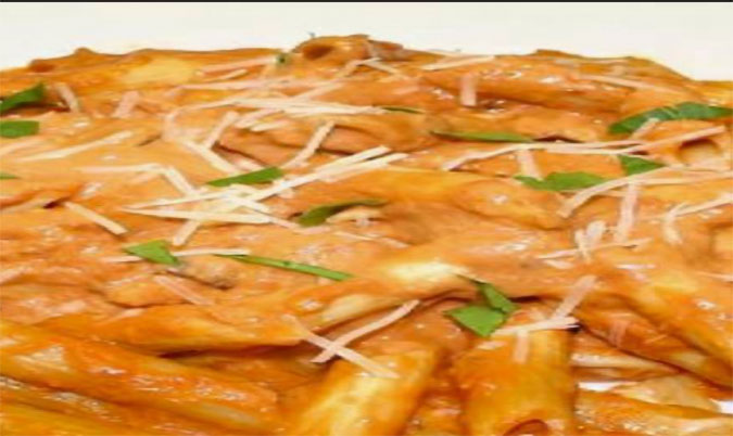 Penne Pasta in Creamy Pink Sauce