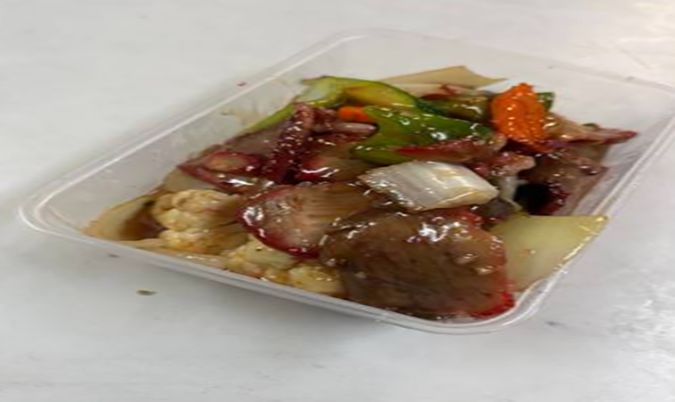 C12 BBQ with Plum Sauce with Vegetables