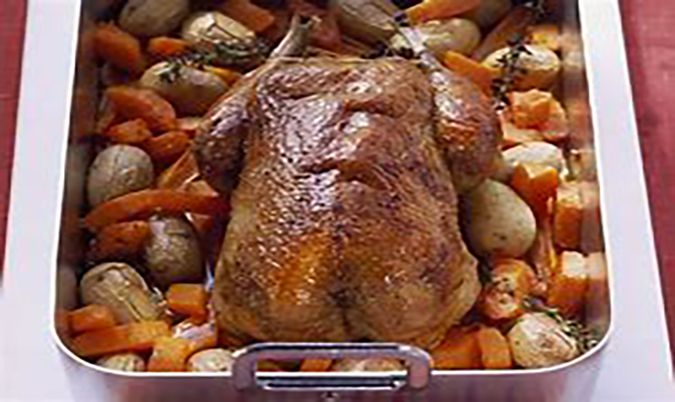 C26 Roast Duck with Vegetables