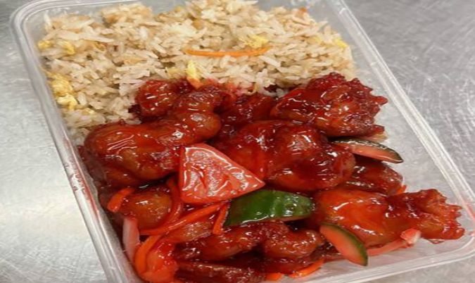37 Sweet & Sour Pork with Fried Rice