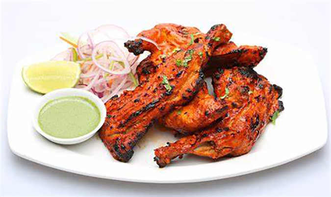 Tandoori Chicken Half  (2 Pcs)