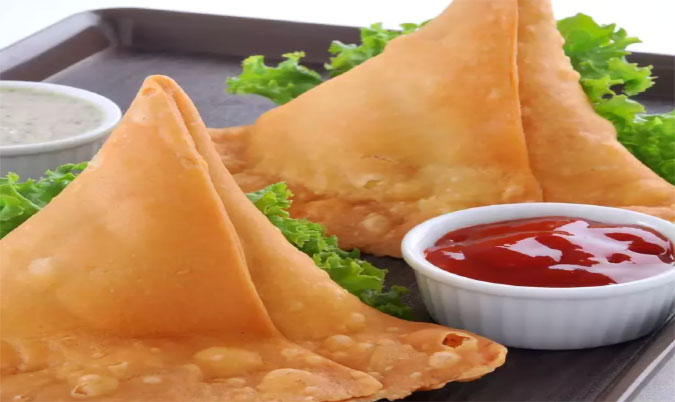 Samosa Chatt (2pcs)