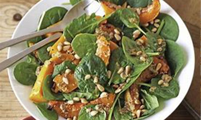 Pumpkin and Spinach