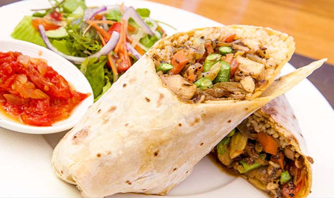 Chicken Roti Wrap