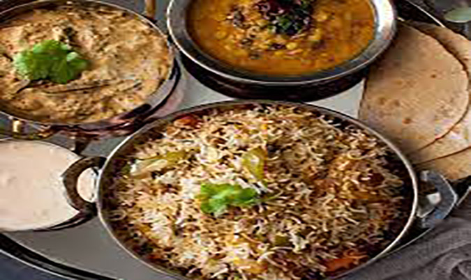Hyderabad Dum Vegetable Biryani (V)