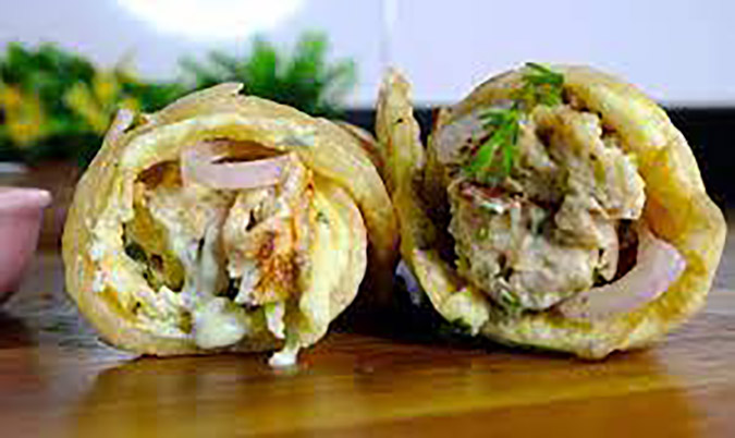 Chicken Malai Tikka Roll