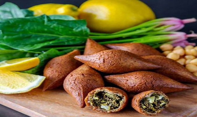 6 Spinach & Onion Kibbeh