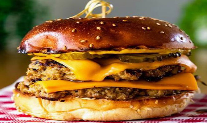 Smashed Double Cheese Beef Burger