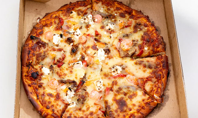 Garlic Prawn Pizza