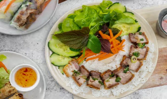 Crispy Pork Belly Vermicelli Noodle Salad (GF)