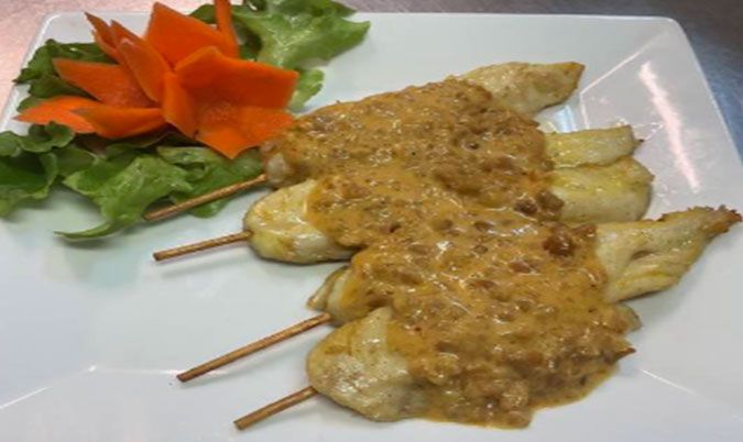 Satay Chicken (4pcs)