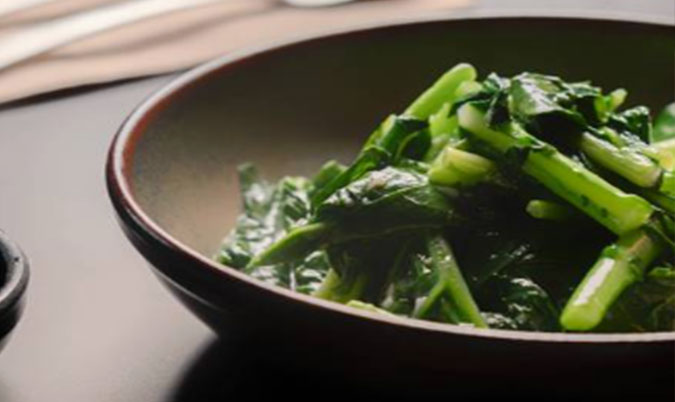 DAsian Broccoli (leafy Veggies) Sauteed With Garlic