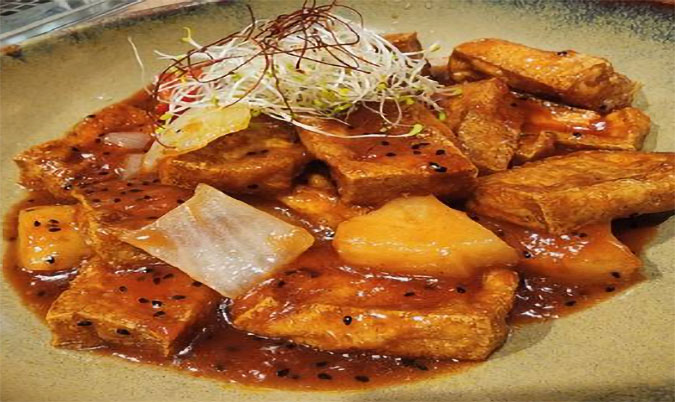 Dragon Fruit Fried Bean Curd Puff