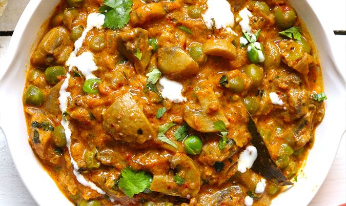 Corn Mushroom Masala