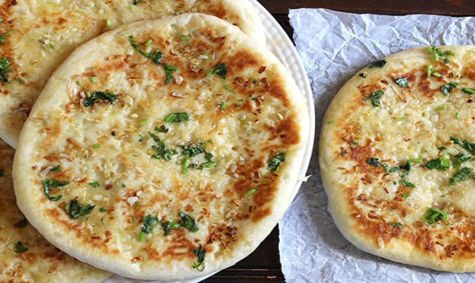 Garlic and Cheese Naan