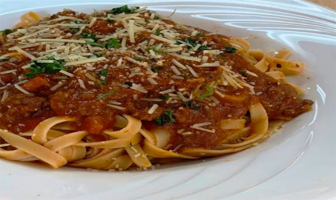 Bolognese with Fettuccini.