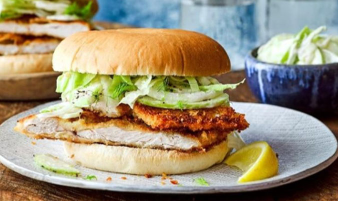 Chicken Schnitzel Burger