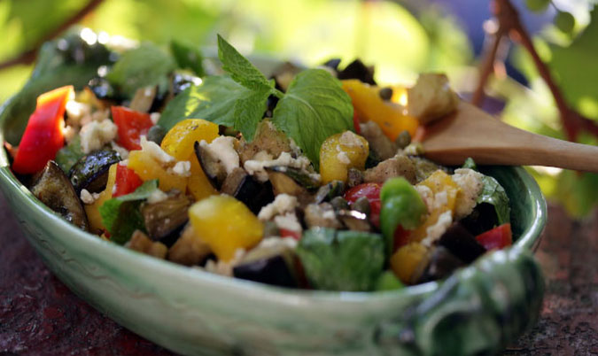 Eggplant and Chilli Harif Salad