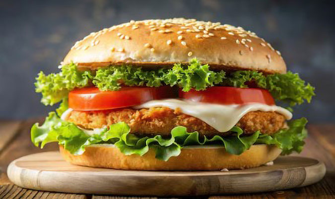 Chicken Schnitzel Burger