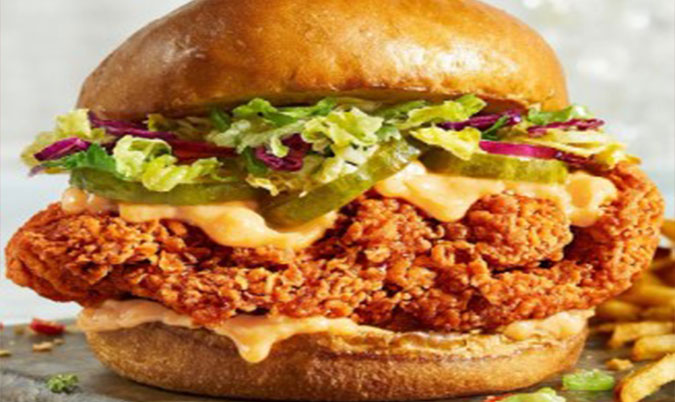 Spicy Fried Chicken Burger