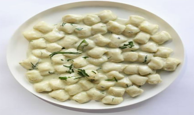 GNOCCHI FRITTI WITH CRUMBLED FETA