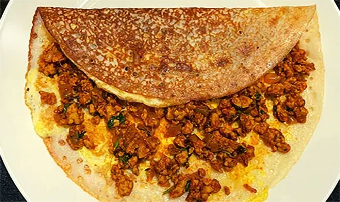 Mutton Keema Dosa