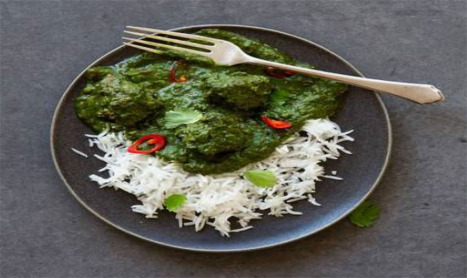 Lamb Saag Rice Deal