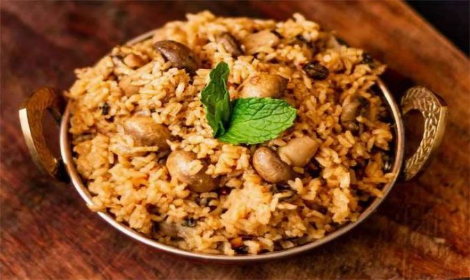 Mushroom Biriyani