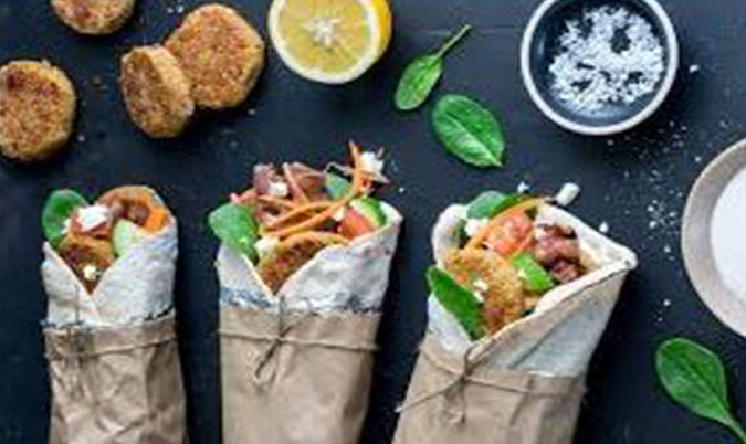 Falafel Kebab Wrap