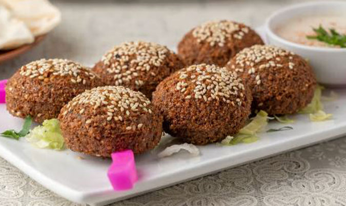 8. Falafel (Vegetarian) Snack Pack Vegetarian.