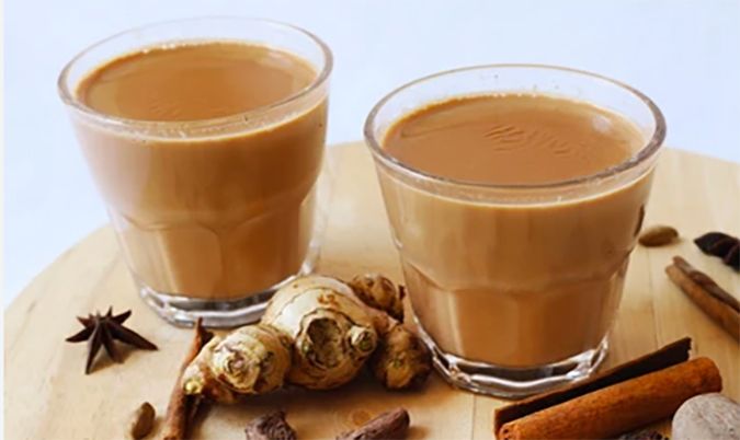 Masala and Ginger Tea