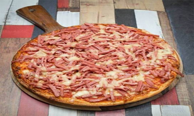 Ham and Cheese Traditional Pizza