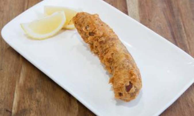 Battered Cheese & Chilli Sausage