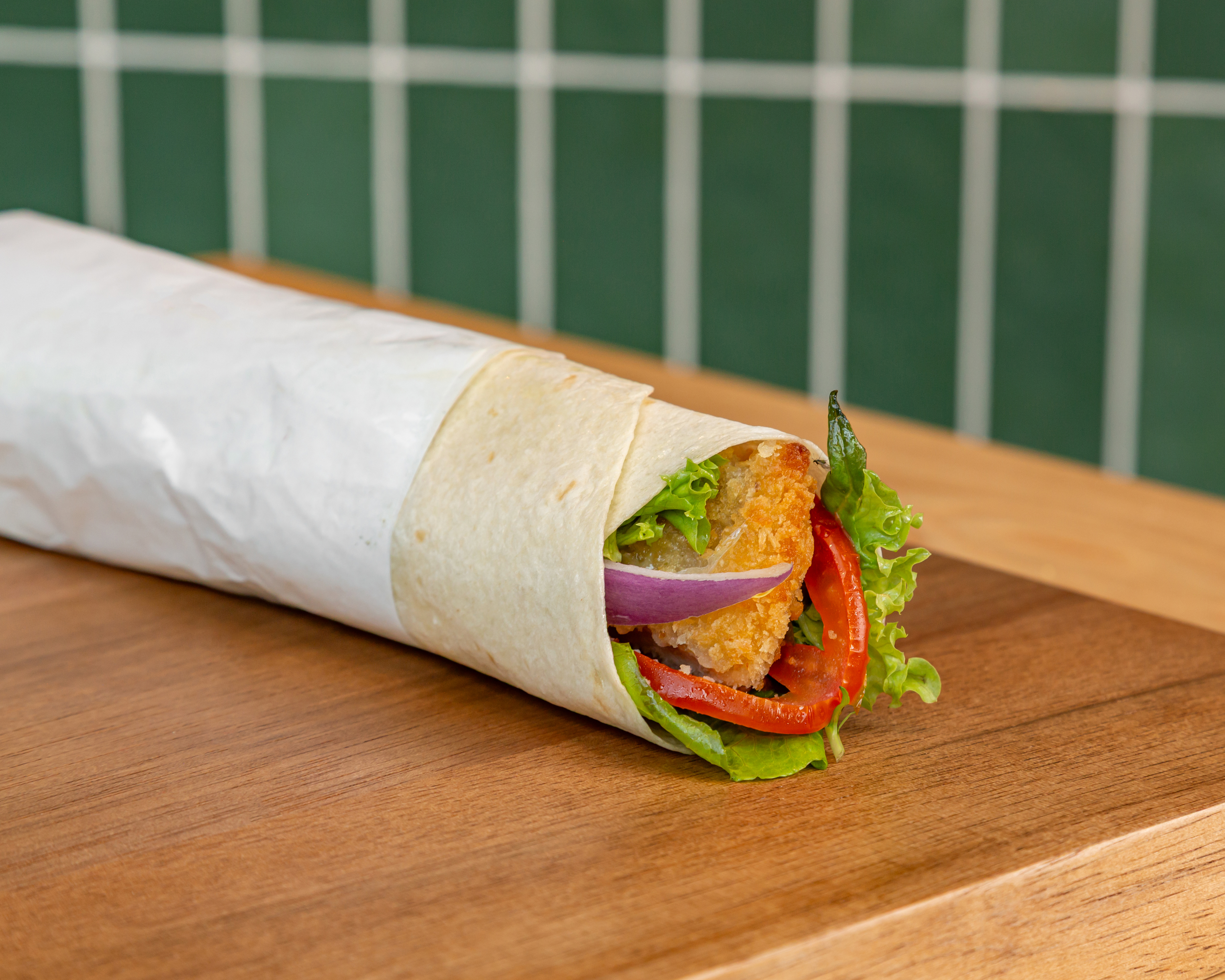 Chicken Schnitzel Wrap