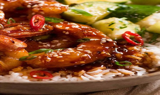 CHILLI GARLIC PRAWNS