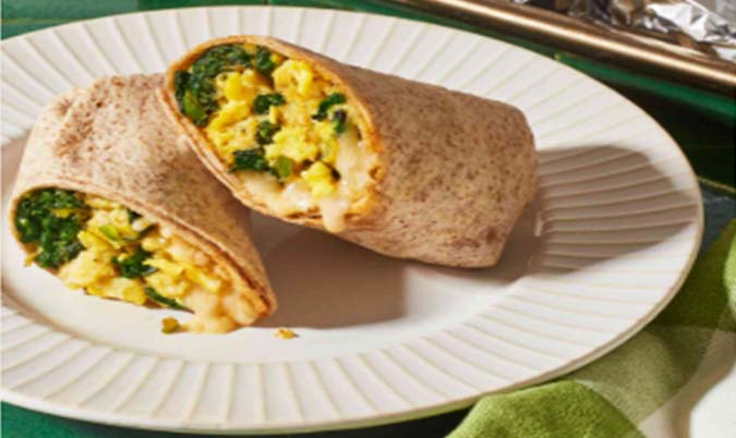Vegetarian Breakfast Wrap