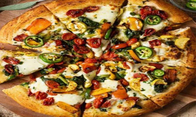 Schezwan Desi Veggie Pizza