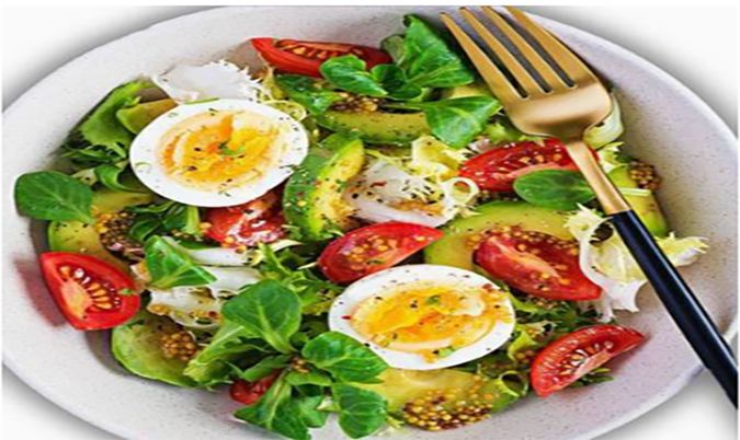 Egg Leafy Salad
