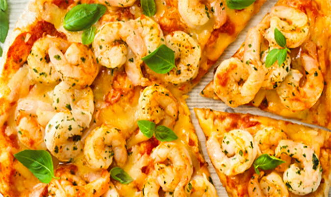 Garlic Prawn Pizza